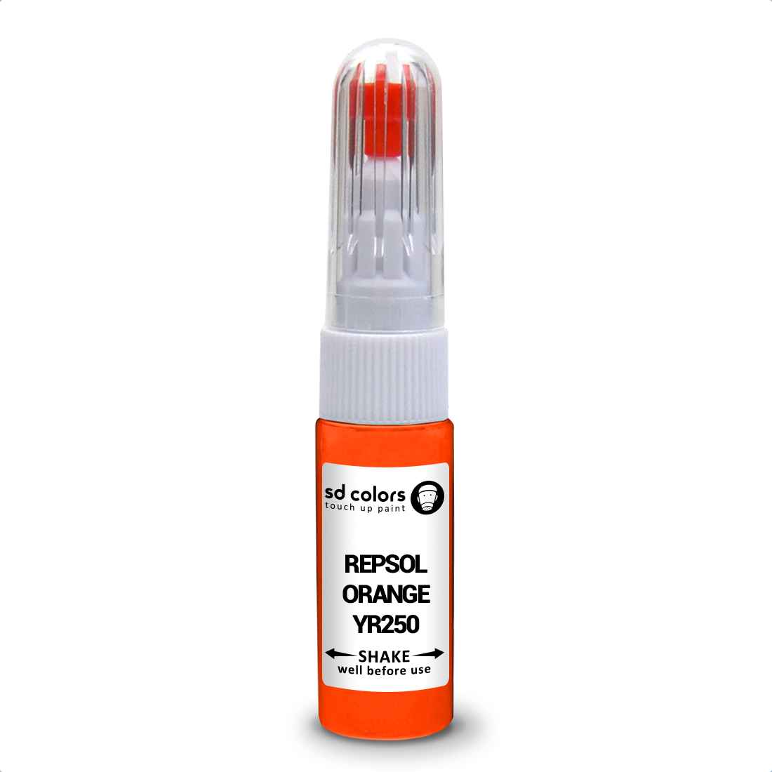 HONDA YR250 REPSOL ORANGE TOUCH UP PAINT PEN/BRUSH FOR SCRATCH CHIP